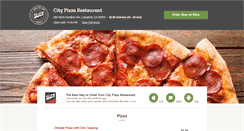 Desktop Screenshot of citypizzacampbell.com